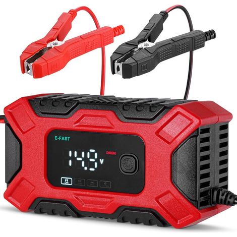 Autobatterieladegerät (12V/6A), intelligentes Kfz-Erhaltungsladegerät mit 4 Lademodi, Desulfator und Fahrzeugwartung (1/5)
