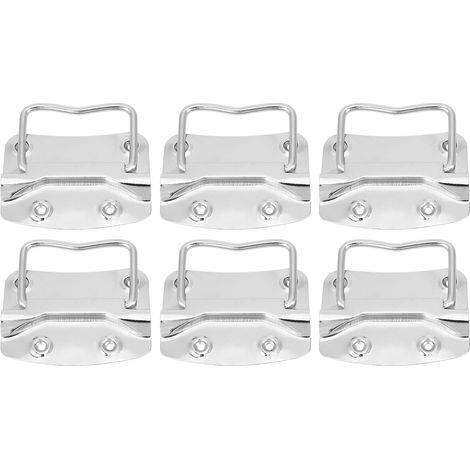 Poignée Anneau En Fer Plaqué Nickel Pour Meuble Et Boîte De Rangement Installation Facile Lot De 6 (1/5)