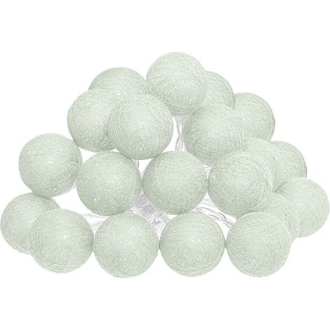 Girlanda Wattebällchen 20 LED-Lampen, 435 cm lang (1/3)