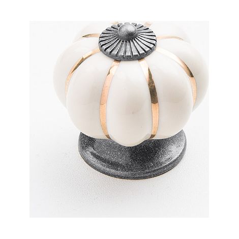 Pumpkin handle knob cabinet furniture handle furniture knobs door ceramic porcelain flower furniture