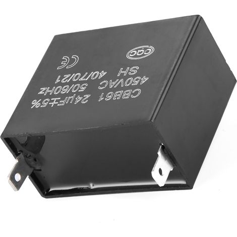 CBB61 Anlaufkondensatorgenerator 450 V AC 24 µF 50/60 Hz 400/350/300/250 V AC UL/RU-Zulassung (1/5)