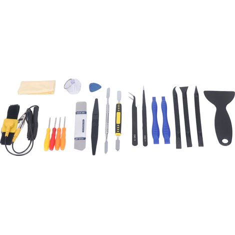 20-teiliges Set aus Schraubendreher und Pinzette aus Edelstahl für die Demontage von Mobiltelefonen, ergonomisches Werkzeug für die Reparatur elektronischer Geräte, präzise Wartung und Reinigung. (1/5)