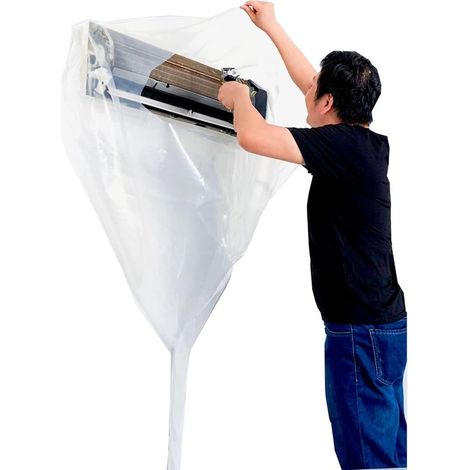 Housse de nettoyage - Sac de nettoyage pour Air - Outils de nettoyage pour climatiseur - Nettoyant pour climatiseur - Sac de nettoyage pour climatiseur - Kit de nettoyage pour climatiseur - Kit de net (1/5)