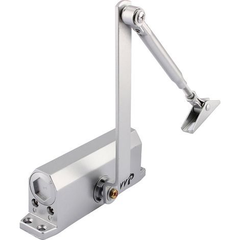 Automatischer hydraulischer Türschließer mit Stoppvorrichtung, einstellbarer Federtürschließer, Puffer geschlossen, gewerbliche und private Nutzung, 35-60 kg Tür (1/4)