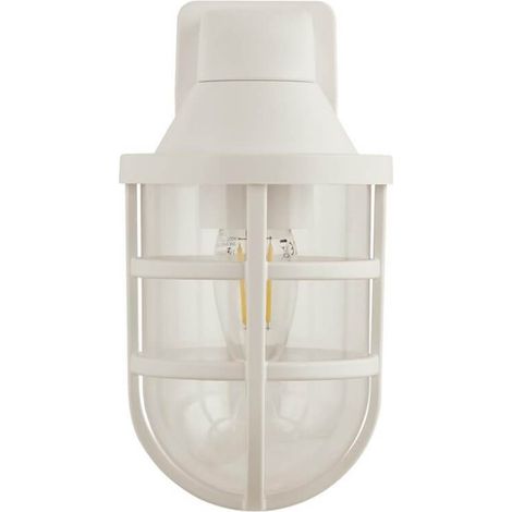 Searchlight Seaside Lanterne murale d'extérieur en plastique blanc (1/3)