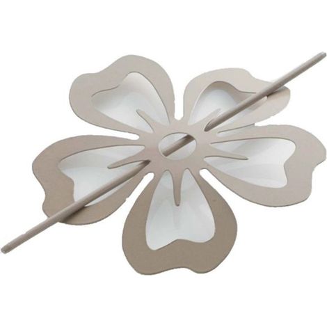 Embrasse de Rideau Broche "Pétaly" 15cm Taupe (1/3)