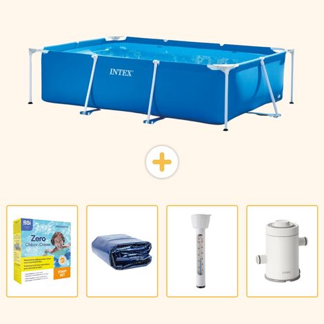 Intex Piscine Tubulaire Rectangulaire - 260x160x65 cm - 5-pièces S10 (1/5)