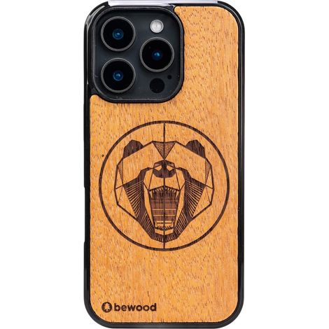 Bewood Holzhülle für iPhone 16 Pro MERBAU BEAR (1/5)