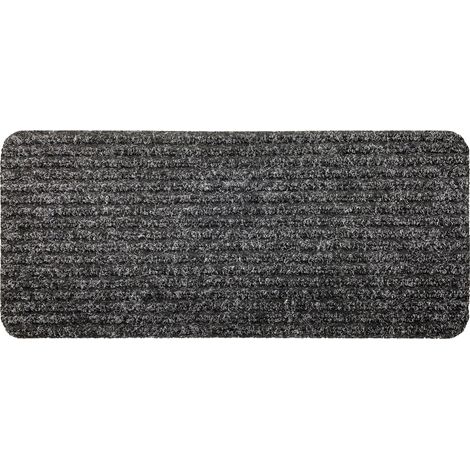 Tappeto per scale Turbo Antracite - 25x60 cm - Autoadesivo - Lavabile in lavatrice
