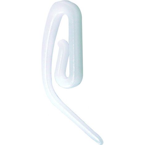 Secodir – Crochets agrafes rideaux escargot en polycarbonate 30 mm – Fixation ruflette sur rail et tringle à anneaux – Fabriqué en France (1/3)