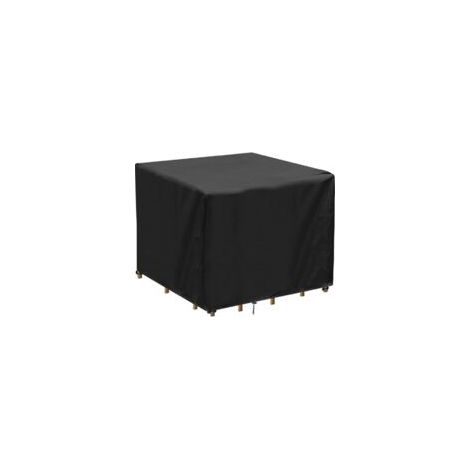 Telo di copertura quadrato per tavolo da giardino, impermeabile, resistente ai raggi UV, in tessuto Oxford 210D, per tavolo e sedia da giardino (90x90x90 cm) - Crezuo