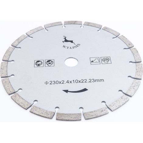 Scie Circulaire Diamantée Pour Marbre, Béton, Brique, Pierre, ø 230 Mm (1/3)