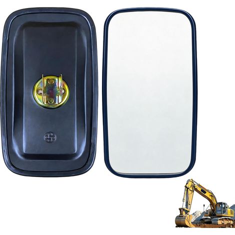 Lot de 2 Rétroviseurs Extérieurs Universels avec Support de Fixation pour Montage sur N'importe Quelle Partie d'un Tracteur, D'une Pelle Hydraulique ou D'une Chargeuse (1/5)