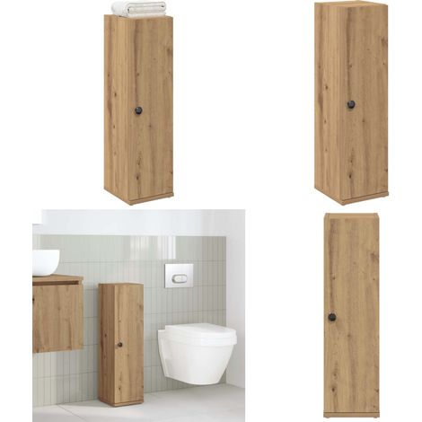 Mueble de baño con portarrollos roble artisan 20,5x22x72 cm - Mueble de baño - Portarrollos
