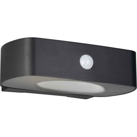 Applique da esterno LED, solare, c/sensori, nero, L 22 cm, Bilbao (1/5)