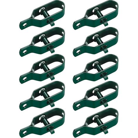 10 Pièces Tendeur Grillage, Tendeur de Clôture, Tendeurs à Fil Barbelé, Kit de Connecteurs Tendeur de Corde pour Fil de Tension (Vert) (1/5)