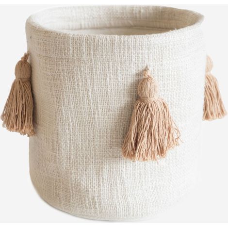BASKET CREMA  Ø30X30 cm (1/2)