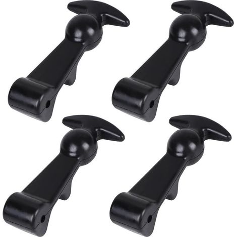 soportes elásticos de goma para capó, liberación rápida, asa en T, cierres flexibles para capó de coche, pestillos de goma flexibles para carro motorizado (1/5)