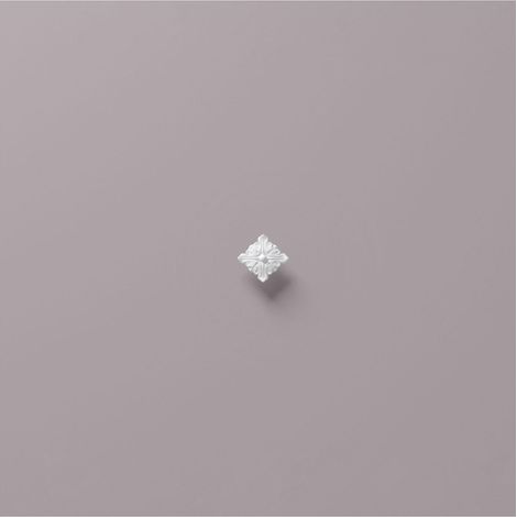 Rosetón Juego de 2 piezas NMC R13 ARSTYL Noel Marquet Elemento decorativo diseño atemporal clásico blanco 9,5 x 9,5 cm (1/4)