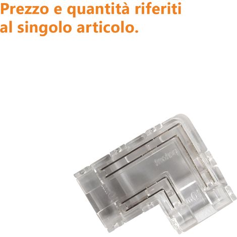 Connecteur Coudé À 90° Pour Rubans Led Rgb 4 Broches, Jonction D'Angle Rapide Pour Installations D'Éclairage Led Professionnelles (1/2)