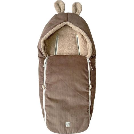 [NEUWERTIG] B-Ware Kaiser Hima Babyschalen Fußsack Caribou Fußsack Babywanne Cordoptik Kapuze Wind