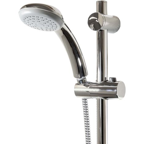 tecuro Brauseset ew-easy-90 - mit Handbrause 1-strahlig, Brauseschlauch 150 cm, Wandstange 70 cm (1/5)