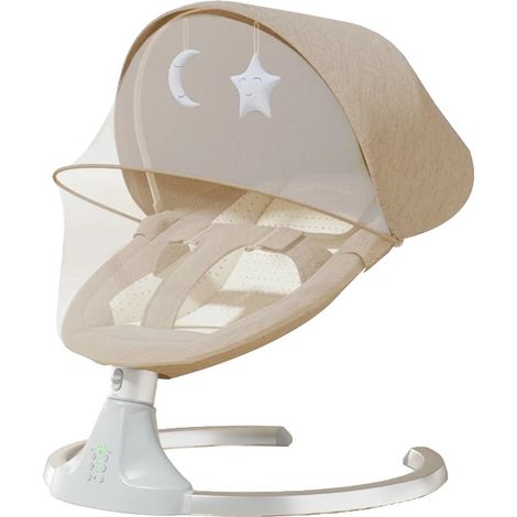 Transat pour bébé, Tissu ergonomique, Ceinture de sécurité réglable, M3-KHAKI (1/2)
