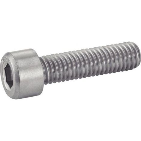 Vis métaux tête cylindrique 6 pans creux inox A2 DN 912 6X16 boîte de 200 - - 622016X16 (1/4)
