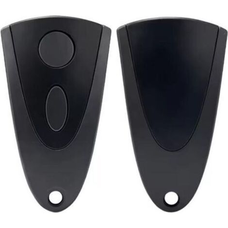 Control remoto para puerta de 433,92 MHz – Compatible con Novoferm Novotron 502 MAX43-2, 512 MIX43-2 – 2 canales – Paquete de 2 – Negro – 92 MHz