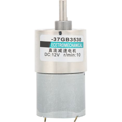 Moteur à engrenages CC 12V micro petit couple élevé aimant permanent XD37GB3530 support 10 tr/min (1/5)