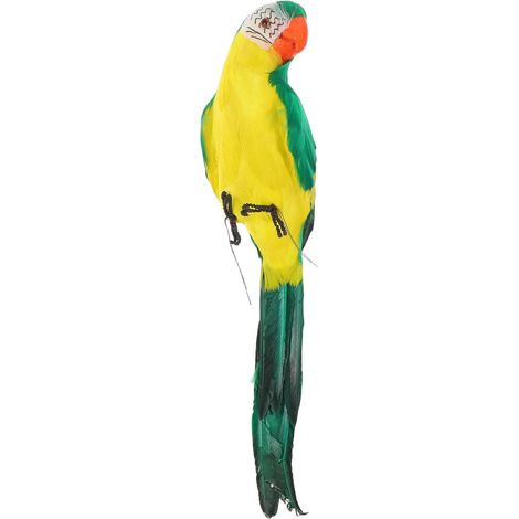 Grand Perroquet Artificiel à Plumage 45 CM Vert Figurine Réaliste pour Décoration Jardin Maison et Fêtes Accessoire Décoratif Polyvalent Modèle Oiseau Imitation Naturelle (1/5)