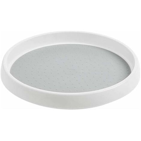 Plateau Tournant Epices Rangement, Etagere a Epices Plateau Pivotant en Plastique,Tourniquet a Epices pour Le Placard Cuisine, 24.5 cm x 3.5 cm (1/5)