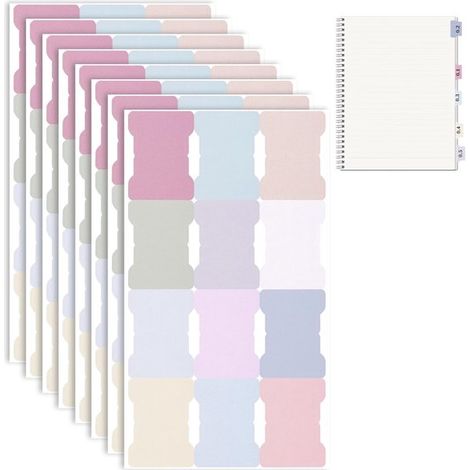 120er-Packung mehrfarbige Pastell-Haftnotizen mit Kalender und farbigen Markern (1/5)
