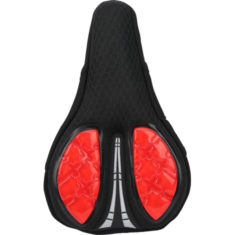 Housse de selle en silicone antidérapante et respirante pour vélo - Accessoire cyclisme rouge (1/5)
