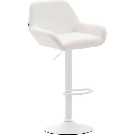 Barhocker Braga Kunstleder weiß weiß