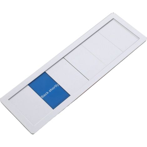 Panneau coulissant pour porte de bureau : Réunion en cours – Ne pas déranger – Salle de conférence – Panneau coulissant en acrylique pour bureau à domicile (1/4)
