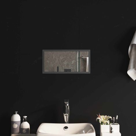 Miroir de salle de bain LED Transparent 40 x 20 cm verre trempé (1/5)