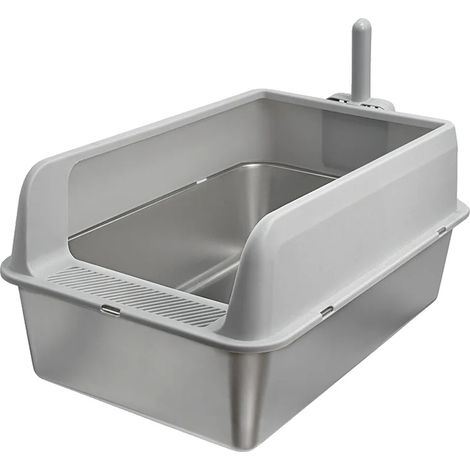 Bac à litière pour chat, facile à nettoyer, design durable, Comme sur l'image (1/2)