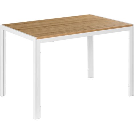 Esstisch MANN Braun / Weiß 120 cm 70 cm