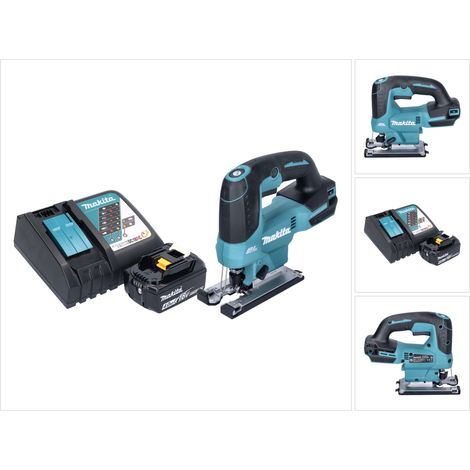 Seghetto alternativo a pendolo a batteria Makita DJV 184 RM1 18 V brushless + 1x batteria ricaricabile 4,0 Ah + caricabatterie