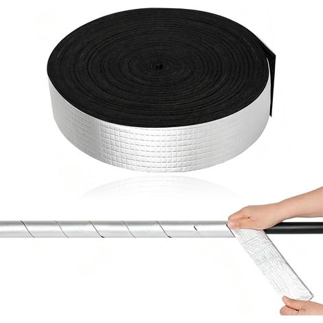 Bande Isolante Autocollante Aluminium 5cmx10m Tuyaux Chauffage (1/5)