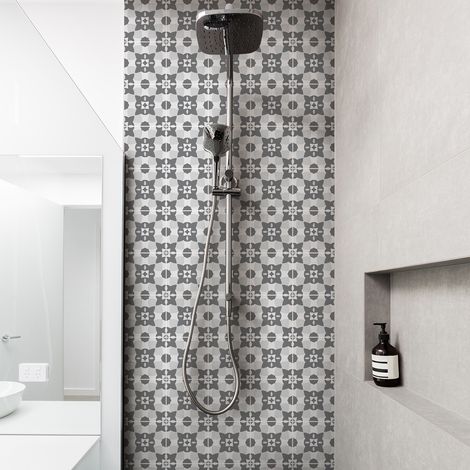 Sticker Mural Carrelage adhésif Cuisine Salle de Bain - 30 STICKERS CARREAUX DE CIMENT AZULEJOS MAELA - 30stickers15x15cm (1/5)