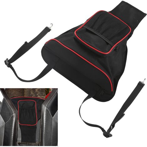Aufbewahrungstasche für Polaris Razor 570, 800 S, 900, 1000 XP ATV-Sitz – Schwarz + Rot (1/5)