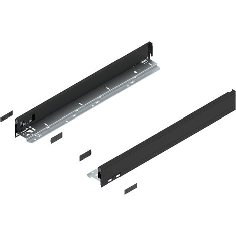Blum LEGRABOX pure Zarge, H=66.5 mm, NL=550 mm, carbonschwarz matt, links/rechts