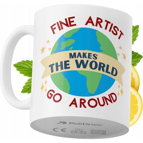 Lustiger Kaffee- oder Teebecher mit witzigem Textdesign für Künstler – ideal für Geburtstage, Namenstage, Feiertage und besondere Anlässe. Hochwertiger Becher für Zuhause, Büro und Arbeit. Farbe: Weiß