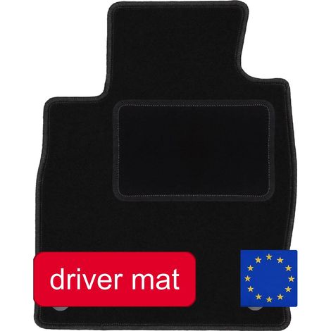Alfombrilla del conductor, ajuste a medida, material resistente, color negro. (1/5)