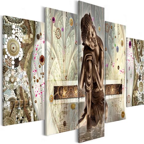 Quadro - Buddha's Dream (5 Parts) Wide - 100x50 (1/4)