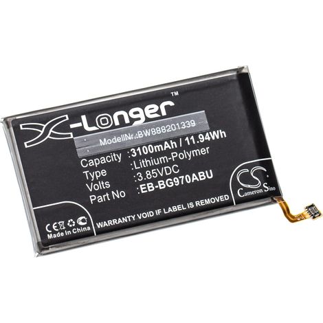 vhbw Akku kompatibel mit Samsung Galaxy S10E, SM-G970N, SM-G9708/DS, SM-G970F/DS Handy Smartphone Telefon (3100 mAh, 3,85 V, Li-Polymer) (1/3)
