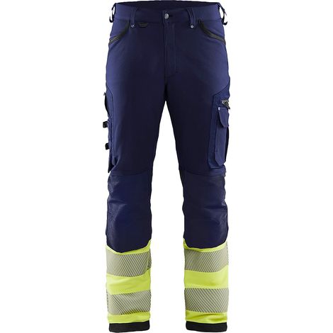 Pantalon de travail stretch haute visibilité classe 1 1193 - Marine/Jaune M - FR(42) - SE(C48) - Standards