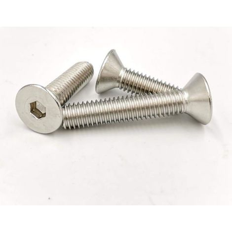 M2-M8 à tête fraisée à six pans creux Vis à vis plat Coupe à tête plate Boulon M8x30 5Pcs (1/4)